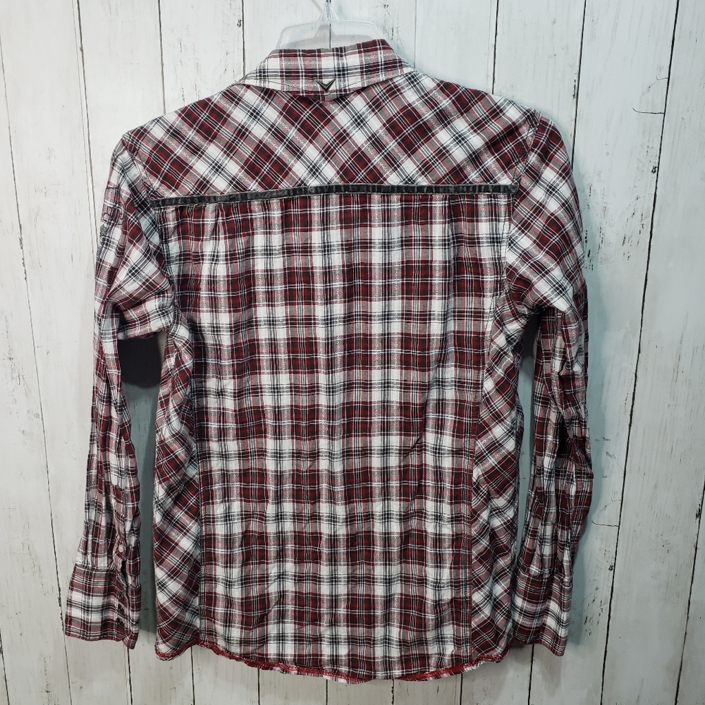 Fender Custom Shop Men's Red Cotton Plaid Snap Up - Picture 7 of 10